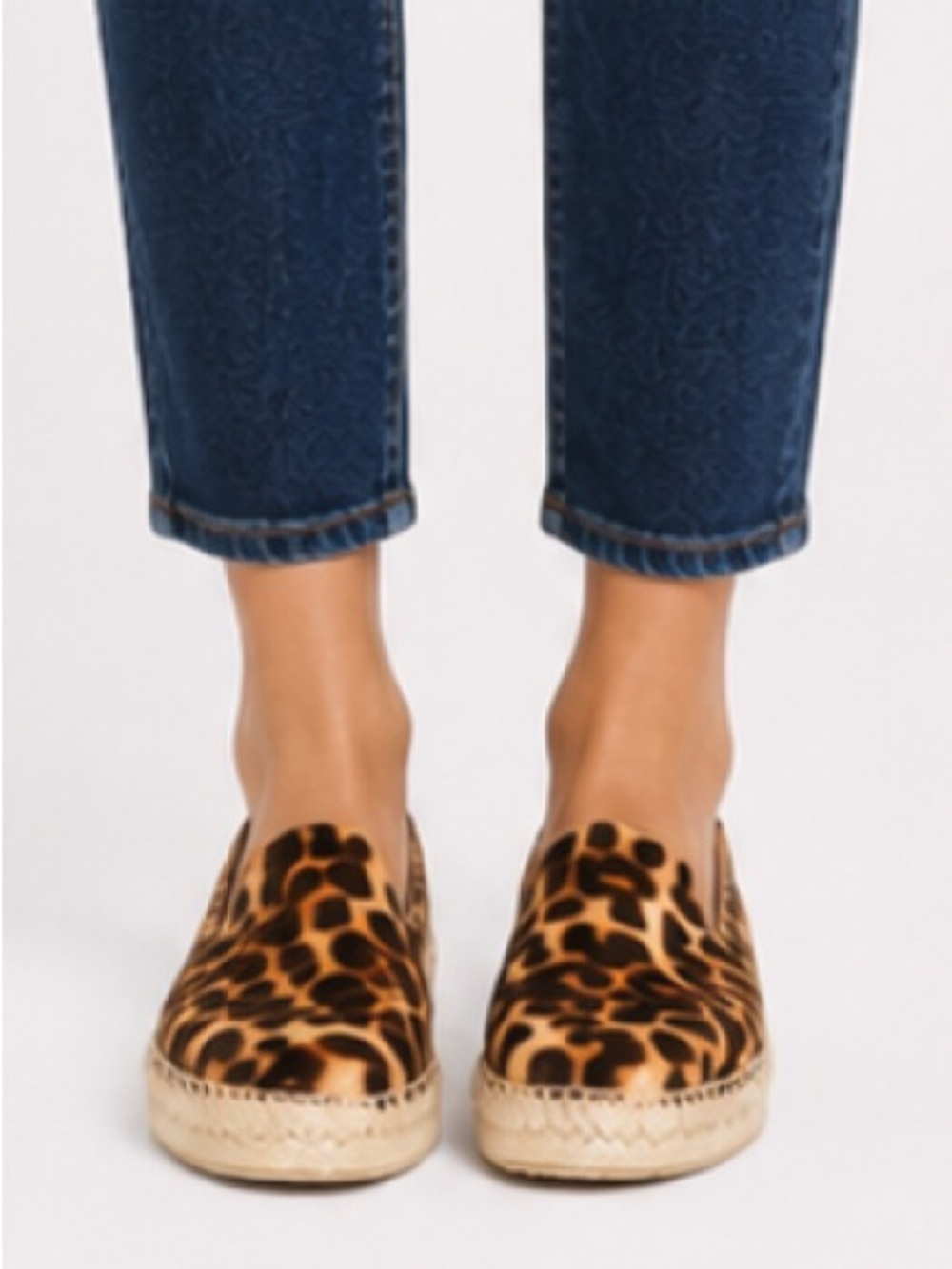 Manebi Accra Leopard Calf Hair Espadrilles